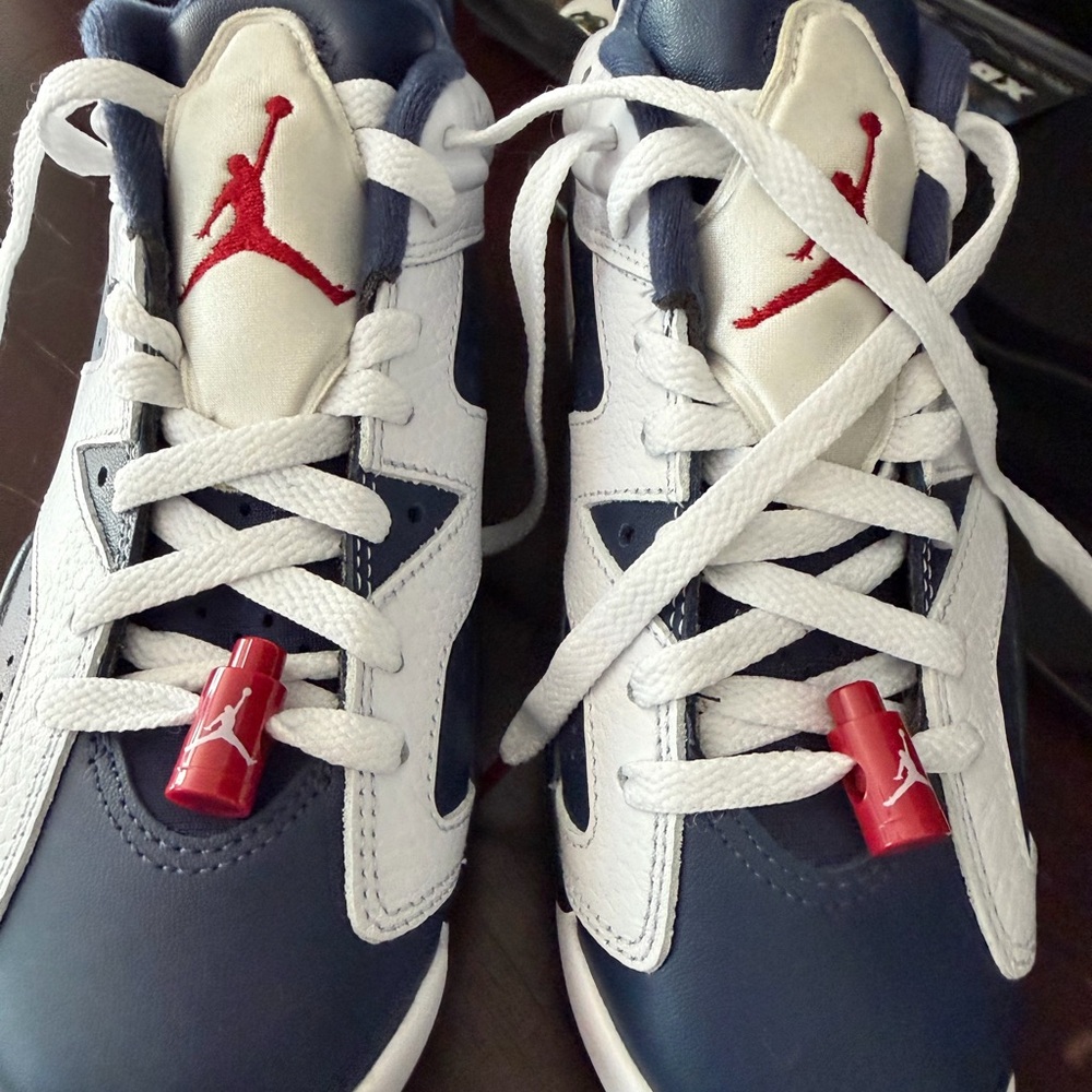 Jordan Kids Golf Sneakers - White, Navy & Red